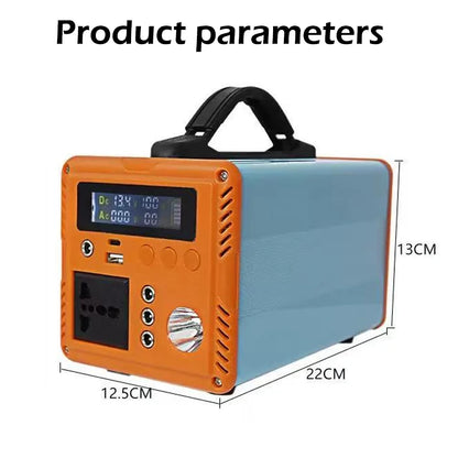 200W Power Station 220V Solar Generator Outdoor Portable Solar Power 76.8Wh/192Wh LiFePo4 Battery for Camping Travel RV Home