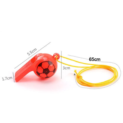 10/30/50Pcs Soccer Party Gifts Whistles Noise Maker Toy Kids Sports Football Theme Birthday Party Pinata Goodie Bag Filler