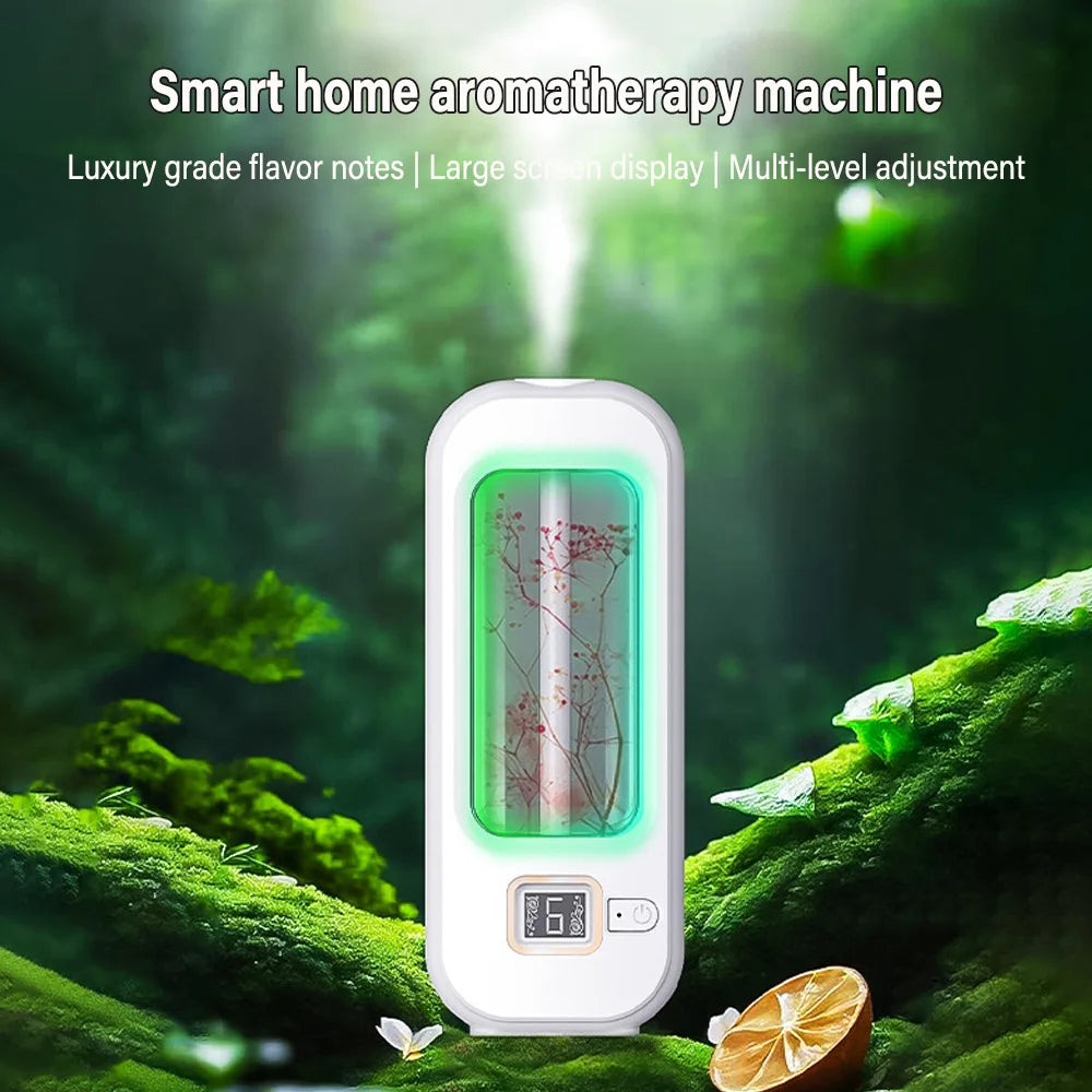 Aromatherapy Machine Automatic Home Fragrance Machine Essential Oil Diffuser Nebulizer for Kitchen and Toilet Deodorization