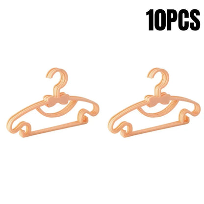 5-50pcs Baby Hangers Plastic Kids Clothes Storage Hanger for Nursery