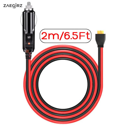 3m 2m 1.5m Car Cigarette Lighter to XT60 Cable for ALLPOWERS R600 R1500 Oukitel P1000E/P1500/P2001E PLUS Etc. Solar Generators.