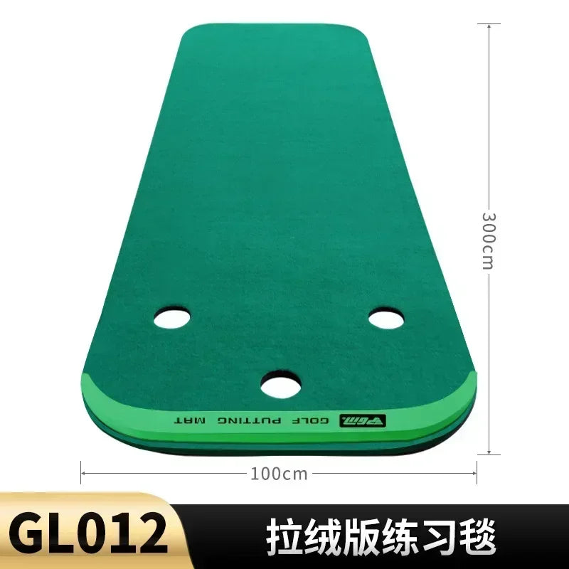 2028PGM Golf Putting Green Indoors Practicing Portable Putting Mini Practice Exercises Blanket Kit Mat Indoor Training GL012