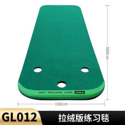 2028PGM Golf Putting Green Indoors Practicing Portable Putting Mini Practice Exercises Blanket Kit Mat Indoor Training GL012
