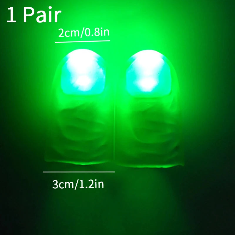 1/5pcs Luminous Thumb Glowing Props Thumb Finger Light Magic Trick Glow in The Dark Light Up Home Party Decoration