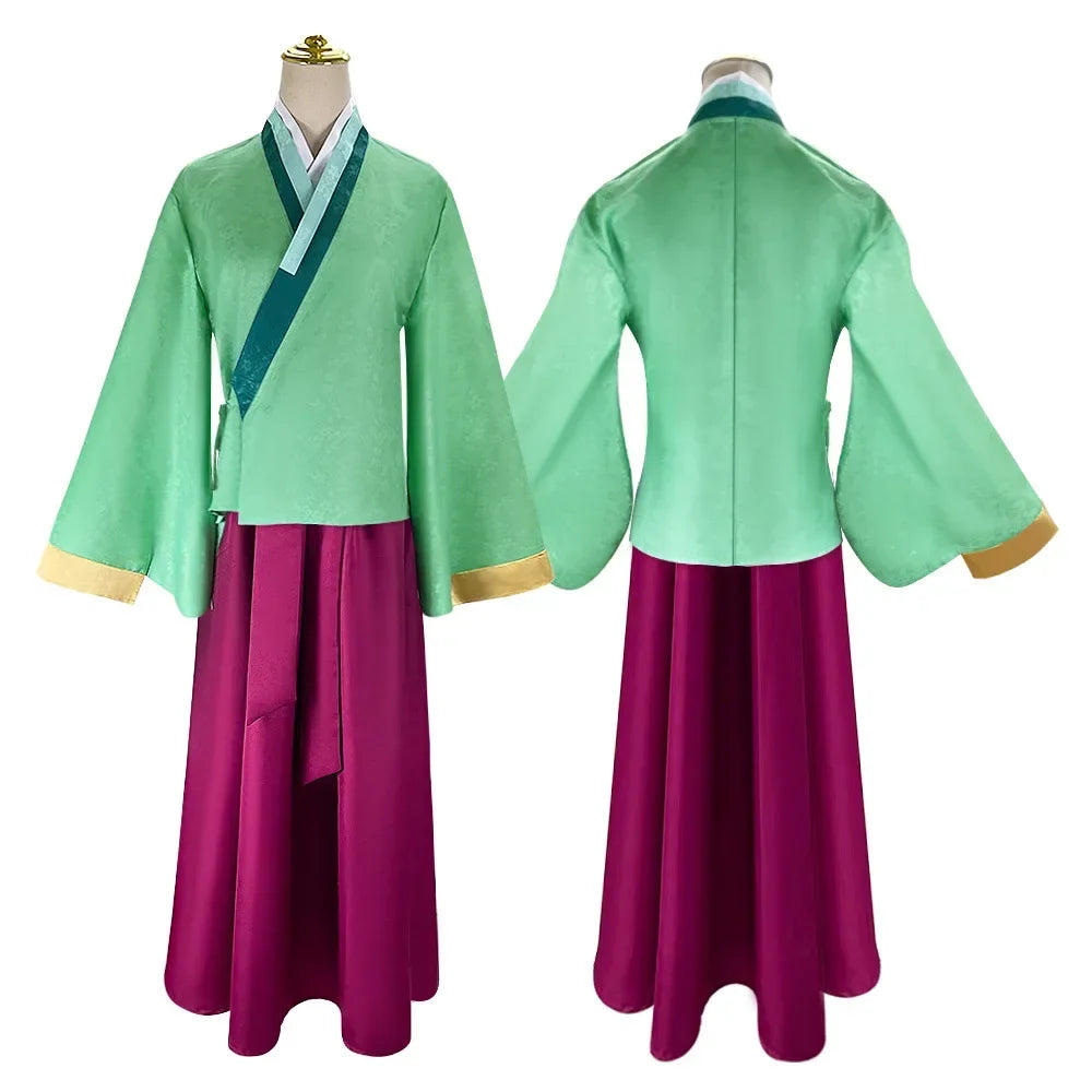 Anime Maomao Cosplay Kostuum Apotheker Diaries Kimono Mao Mao Uniform Outfits Halloween Carnaval Party Voor Vrouwen