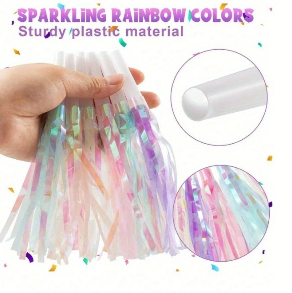 6/24Pcs Glitter Tassel Party Blowout Horn Whistles Wedding Noise Makers Valentine Easter Thanksgiving Gathering Party Favors