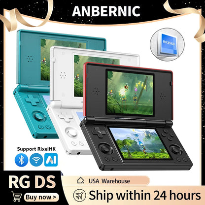 Anbernic RG DS Flip Handheld Game Console 4" IPS HD Dual Screen