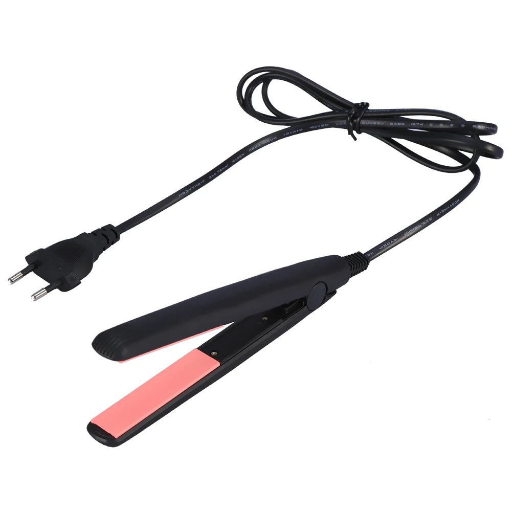 Electric Hair Straightener 18W 2Types Mini Portable Electronic Hair Straightener Straightening Hairstyling Tool