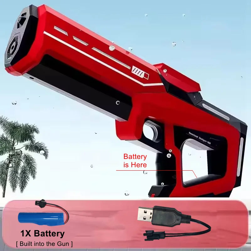 Electric Water Guns for Adults Powerful Squirt Automatic Suction Water Storage Gun Blasters Summer Pool Outdoor Game Toy Gift