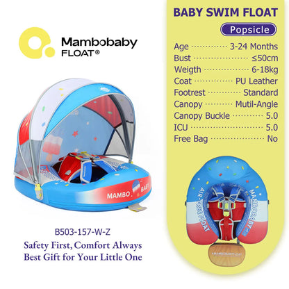 Mambobaby Baby Pool Float Vip 5 Dropshipping Blackproof Pool Mat For Infant Non-Inflatable Natation Buoy With Parasol Beach Toys