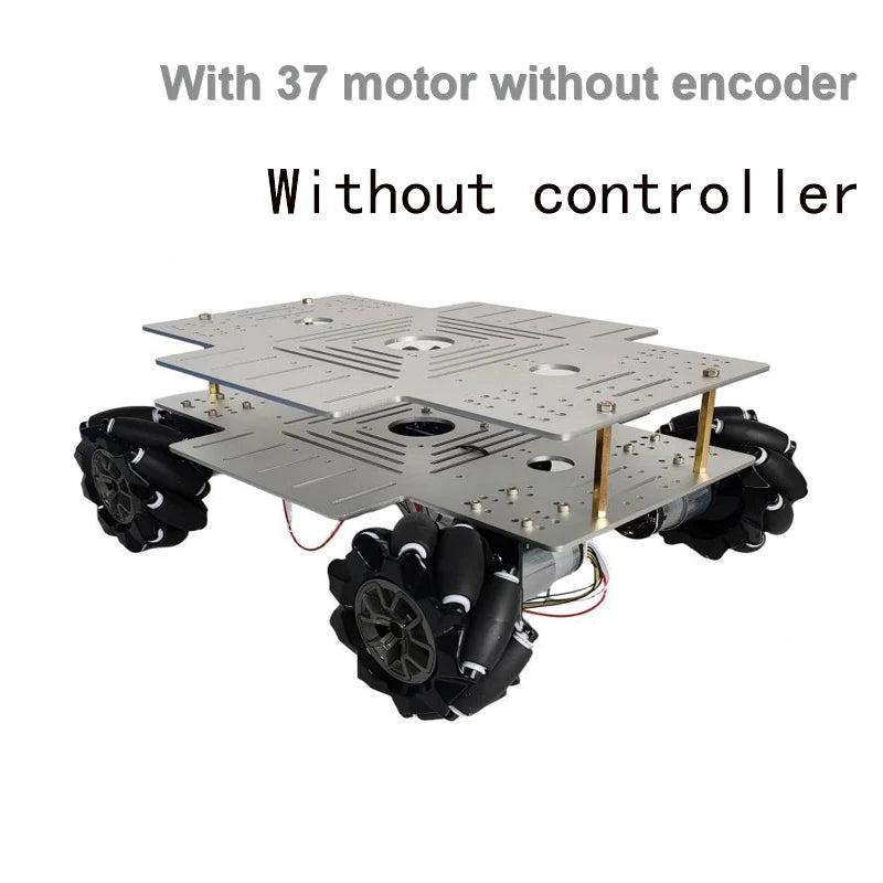10-20Kg Load 330+240mm Big Plate 4WD Mecanum Wheel Robot Car with 12V Motor for Arduino ROS Robot Arm Chassis DIY Kit Toy Parts