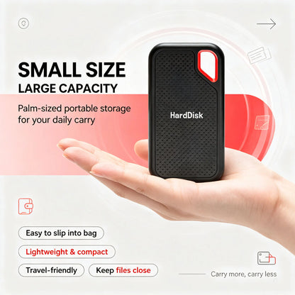 64TB large capacity mobile solid-state drive 1TB high-speed portable SSD USB3.1 plug and play suitable for laptops/MAC/PC