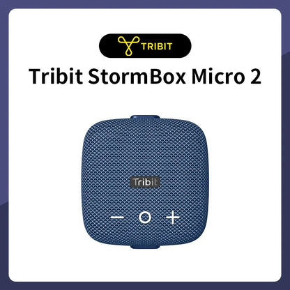 Tribit StormBox Micro 2 Portable Speaker, 10W Loud Bass IP67 Waterproof, Bluetooth 5.3 Bike Speaker, 12H Playtime TWS for Hiking