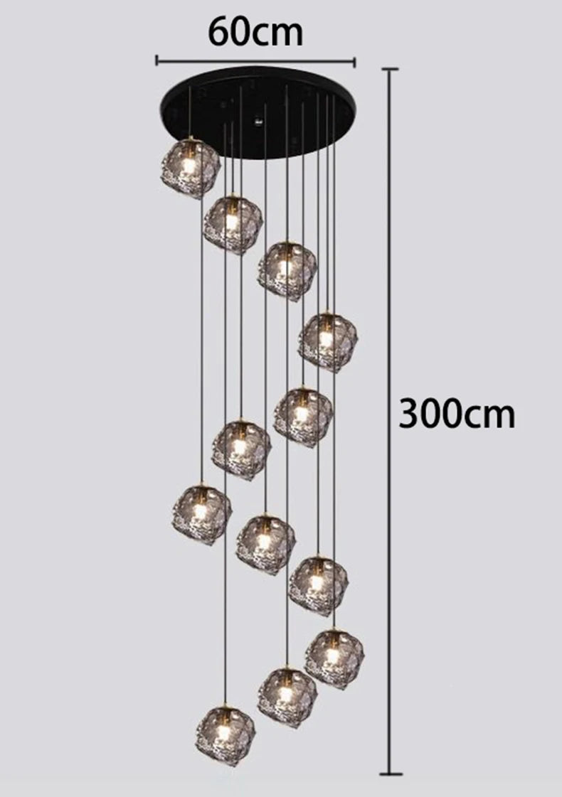 Modern home decor led lights pendant light lamps forstaircase Chandeliers for living room hanging light indoor lighting