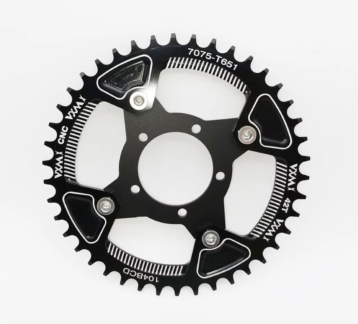 ALLTOO Bike Part Bicycle Crankset Bafang 104BCD Motor Aluminum Alloy Chainring Mid Drive Adapter For Electric E-bike 32T-52T