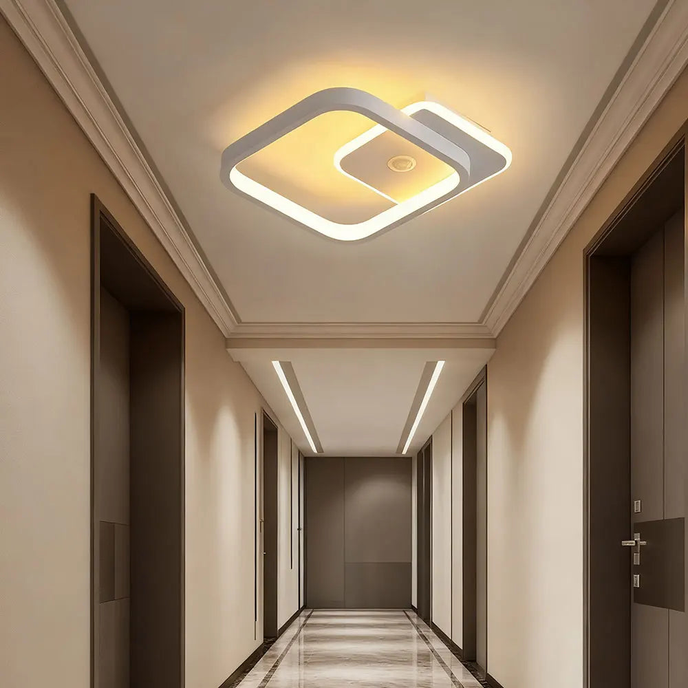 Energy Saving Smart Ceiling Light Human Body Sensor Auto on Off 85-265V for Corridor Hallway Entrance Balcony Lighting Fixture