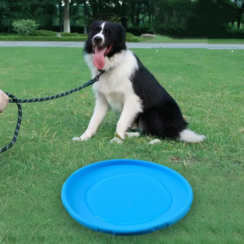 Interactive Silicone Flying Saucer Toy for Dogs And Cats Chew Resistant Flying Disc Pet Game Perfect for Puppy Training Fun