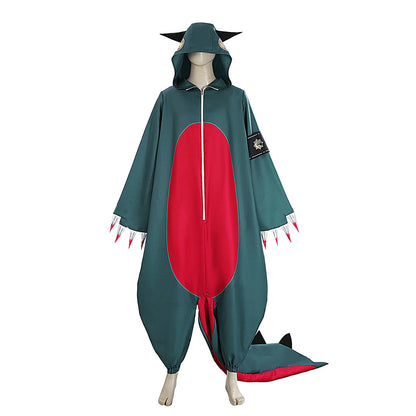 Anime GACHIAKUTA Guita Cosplay Costume Dinosaur Jumpsuit for Halloween  Comic Con