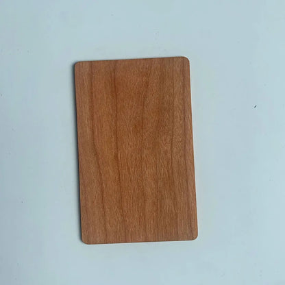 1pcs  12 colors wood 13.56mhz NFC Blank Bamboo black walnut cherry beech Wooden Membership Card NFC Contactless Business Card