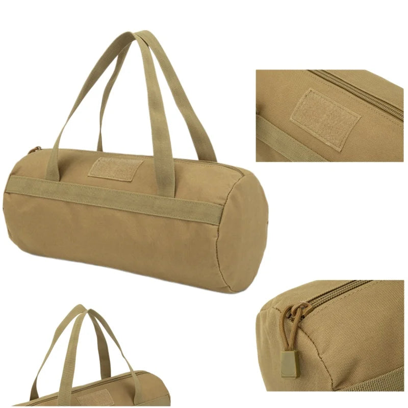 Camping Tools Storage Bag Large Capacity Cylinder Tent Stake Bag Lightweight Tent Peg Ground Nail Holder Bag for Outdoor Camping