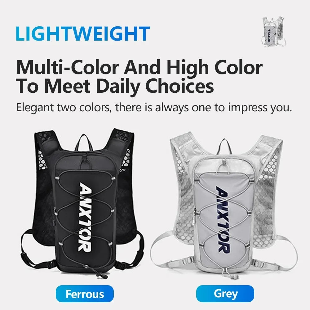 Ultralight 5L Trail Running Backpack Hydration Vest For Marathon Jogging Hiking Cycling, Compatible With Water Bladder
