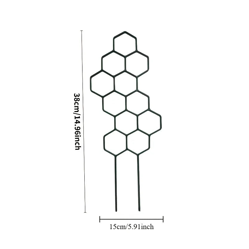 3pcs,  Is Designed As A Honeycomb-shaped Climbing Plant Support Frame.  It Is Very Suitable for Potted Vines and Flowers