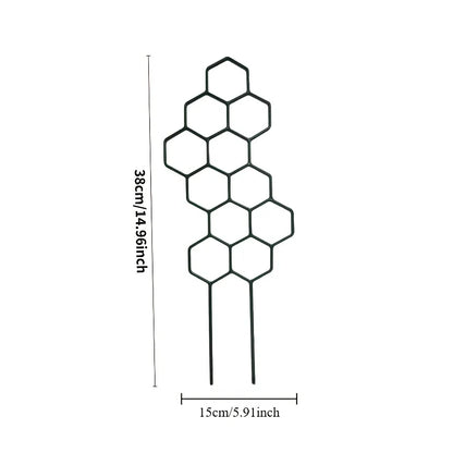 3pcs,  Is Designed As A Honeycomb-shaped Climbing Plant Support Frame.  It Is Very Suitable for Potted Vines and Flowers