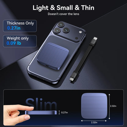 KOOTION X7MAX Magnetic Portable External SSD 2000MB/s HDR USB 3.2 GEN2 Record and Store for iPhone 15 16 17 Portable Solid State