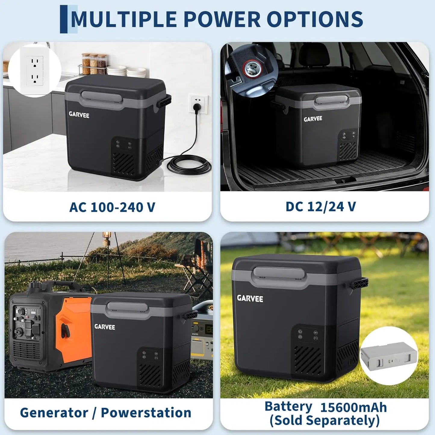 Car Refrigerator, 13QT(12L)/19QT(18L) Car Fridge Portable Freezer Compressor Electric Cooler, Portable Refrigerator, Rapid Freezing, -4°f to 68°f, 12/24V Can, Built-in Light