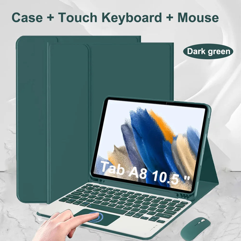 Case for Samsung Galaxy Tab A8 10.5 Inch,Wireless Bluetooth keyboard cover for Tab A8 10.5 Inch,Samsung Smart Stand Cover
