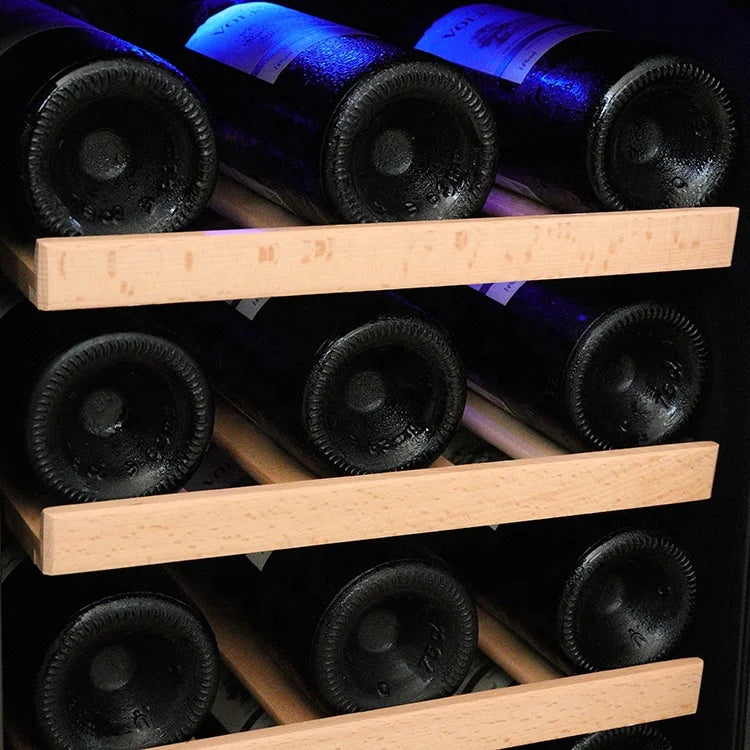 Top Rated Upright Compressor Wine Cooler 31 Bottles Beverage Fridge with CE for Europe Home Bar Kitchen Office Apartment