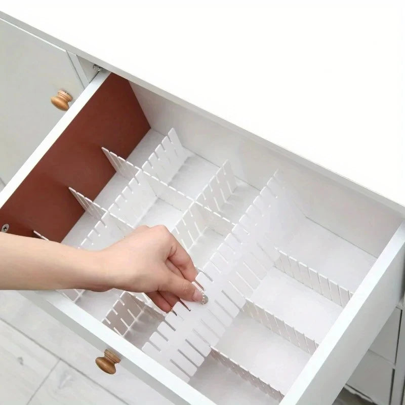 Household Drawer Divider Drawer Storage Divider Bedroom Cabinet Drawer Underwear Sock Sorting Adjustable DIY Storage Rack