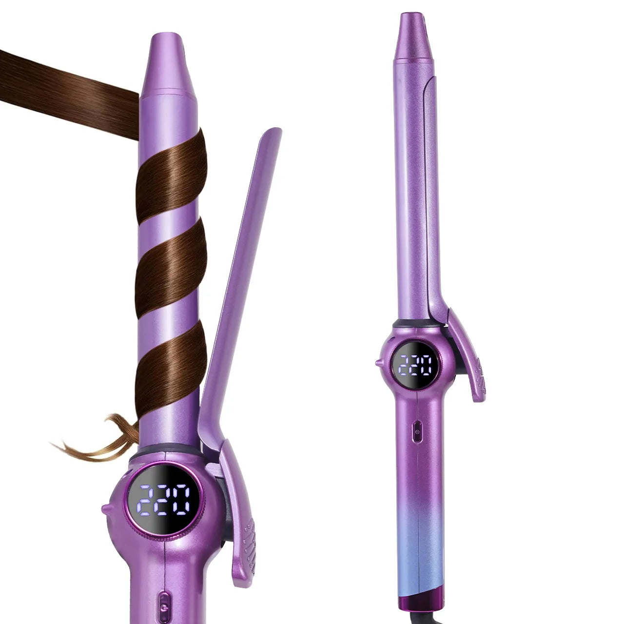 Hatteker Portable Hair Curler Negative Ion Damage-Free Bangs Curler Home Use Hair Styling Tool