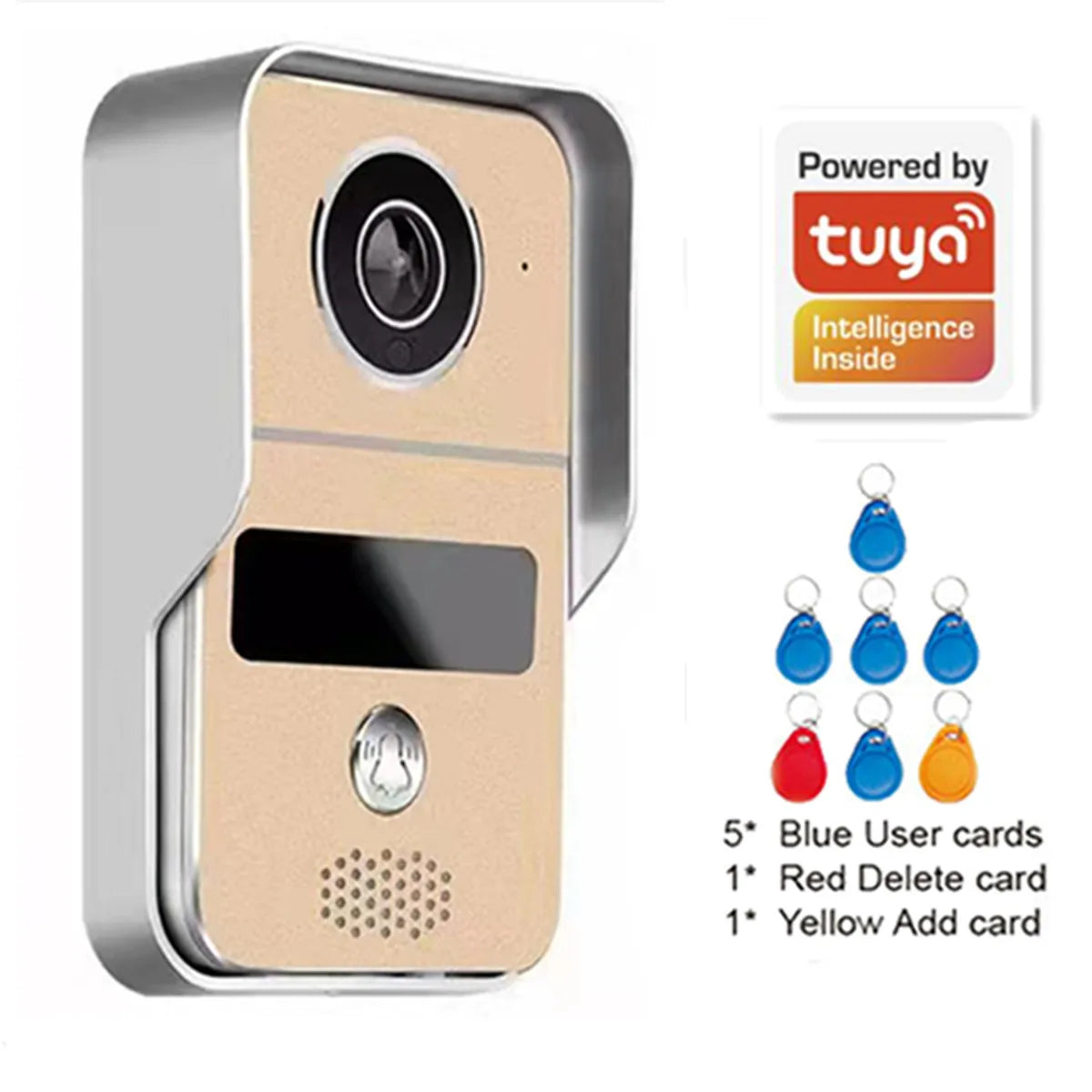 Tuya APP 2MP 1080P POE Wied WIFI IP  Doorbell  POE  Video Door Phone Intercom Visual Door Viewer Camera
