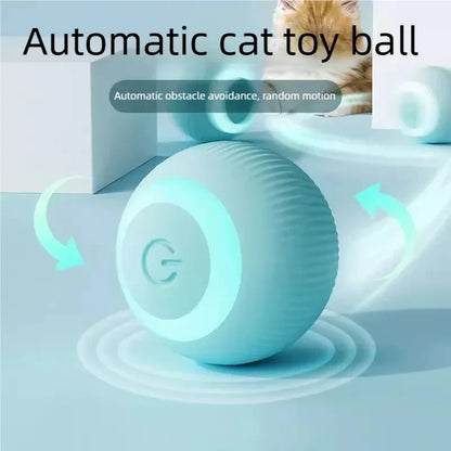 Bite Resistant Smart Automatic Rolling Ball Electric Cat Interactive Toy Self Amusement Boredom Relief Pet Entertainment Ball
