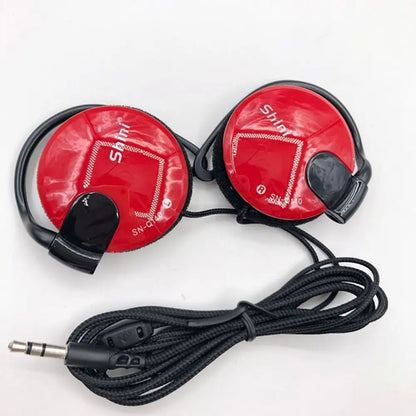 For Phone Wired Earpiece 3.5mm Sport Headset Earphone Headphone Ear Hook