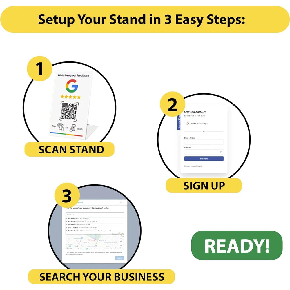 Programmable NFC215 Google Review Card NFC Station Table 13.56Mhz QR code can be independently set to link Standing Card