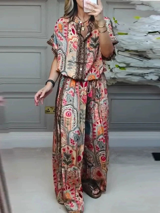 New Fashion Off-shoulder Short-sleeve Top Casual Pants Two-piece Sports Suit Spring Summer Elegant White Suits Outfits Clothing