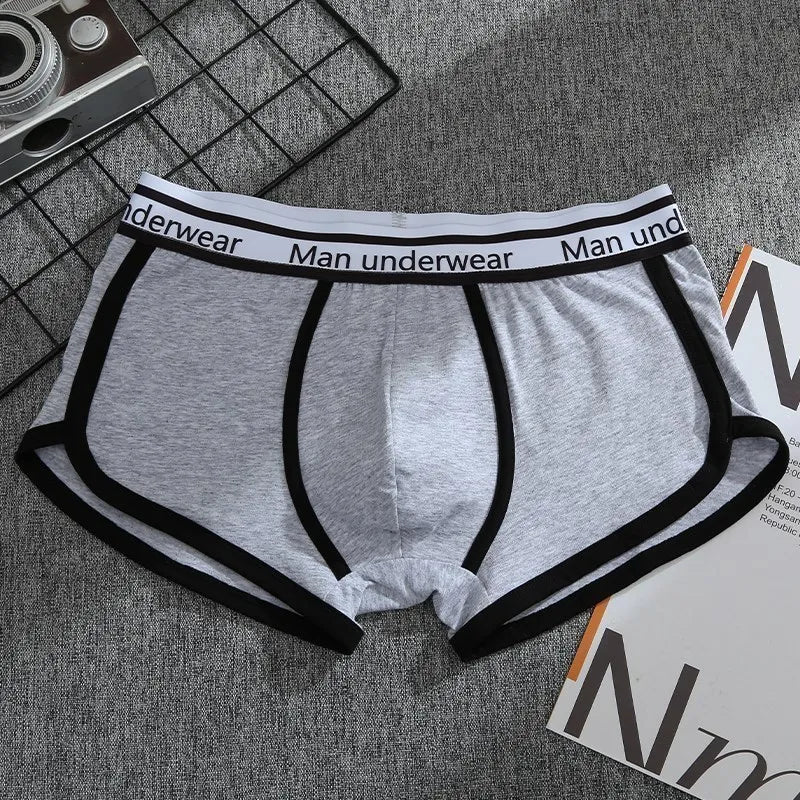 Mens Underwear Boxers Pack Cotton Men's Panties Breathable Solid Boxershorts Male Mid Waist Underpants Boxer Hombre Men Shorts