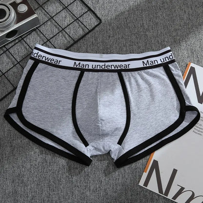 Mens Underwear Boxers Pack Cotton Men's Panties Breathable Solid Boxershorts Male Mid Waist Underpants Boxer Hombre Men Shorts