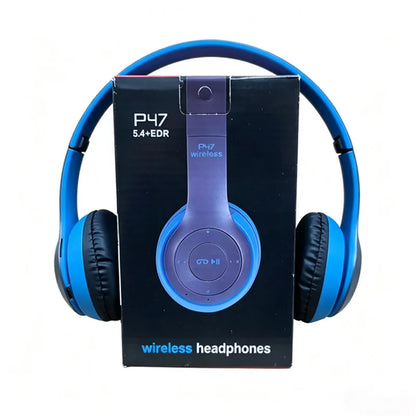 Wireless Headset Bluetooth 5.0 Foldable Sport Over Ear Headphones Stereo Bass Earphone for Running Gaming Phone Tablet