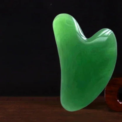 Heart Guasha Stone Face Rose Quartz Jade Massage Tool Chin Nose Lifting Firming Scraping Board Massage Facial Health Care Skin