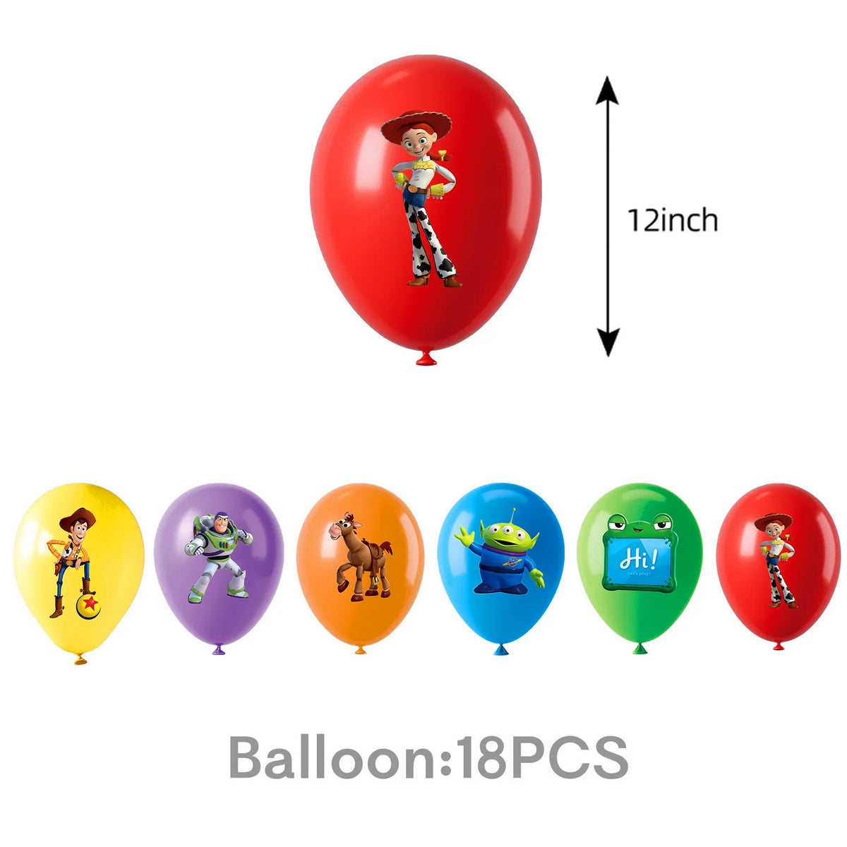 Toy Story Birthday Party Supplies Balloon Tableware Paper Plates Cups Napkins Kids Party Decor Baby Shower Picnic Table Supplies