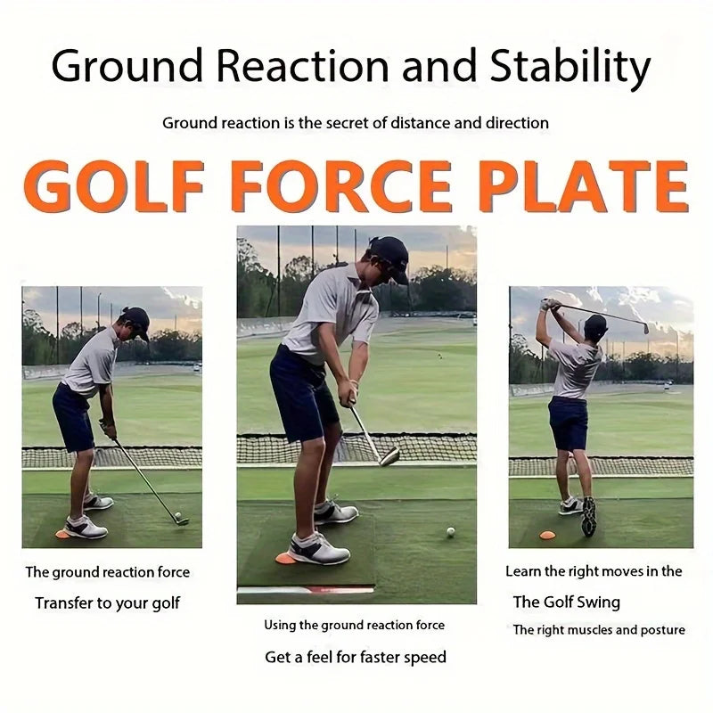 Golf Force Plate - Created Golf Training Aid - Increase Club Head Speed - Ground Reaction Force and Stability - All of Our