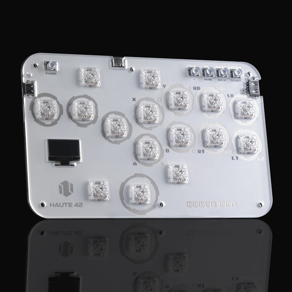 Haute42 Arcade Joystick Hitbox Leverless Controller Fight Sticks For PC / Ps4 /Switch Mini Hitbox Fighting Game Arcade Stick