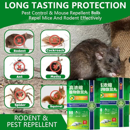 Boules répulentes de souris et de Rat, boule de mothe puissante pour grandes souris, piège à rats, appât répulsif d'insectes