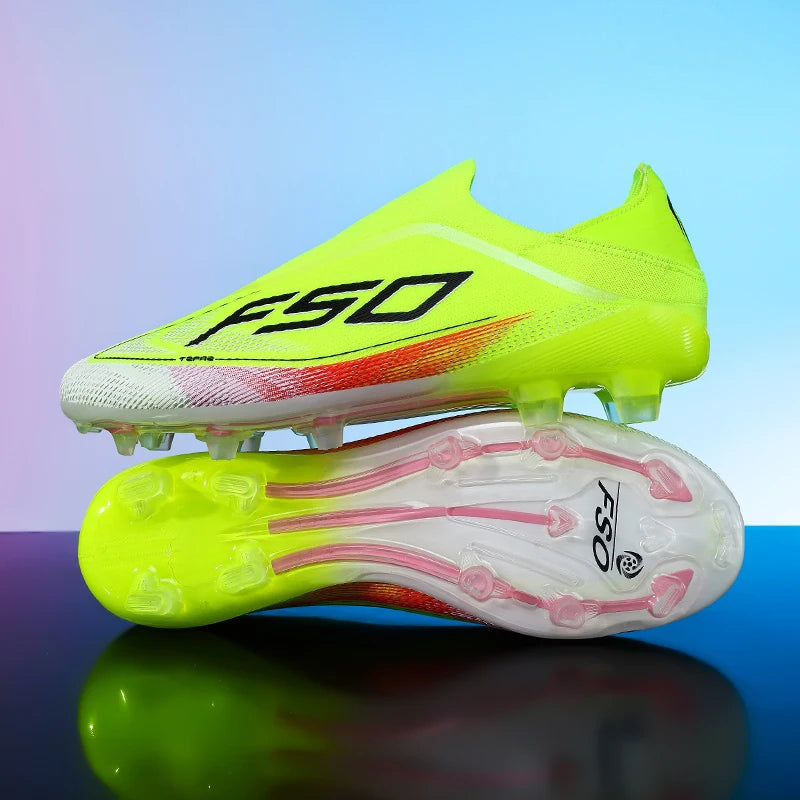 New Men Football Boots Non-Slip Boys Sneakers Soccer Shoes Grass Cleats High-quality Match Outdoor Hot-selling High-top Light