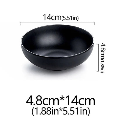 Frosted Melamine Ramen Bowl Imitation Porcelain Large Noodle High Temperature Resistance Bowl Salad Soup Bowl Fast FoodTableware