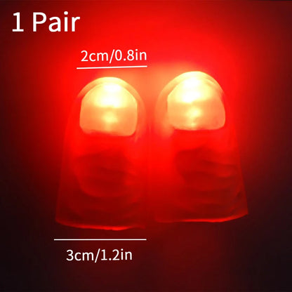 1/5pcs Luminous Thumb Glowing Props Thumb Finger Light Magic Trick Glow in The Dark Light Up Home Party Decoration