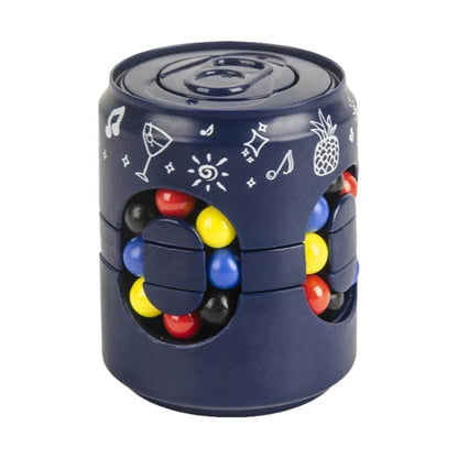 Funny Plastics Soda Can Fidget Toy Rotating Ball Finger Gyro Finger Spinner Gyro 3D Can 's Cube Toys
